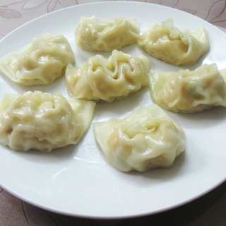 杂菜鸡肉泥大馄饨