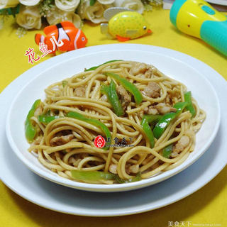 青椒肉丝炒面