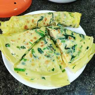 菠菜鸡蛋饼