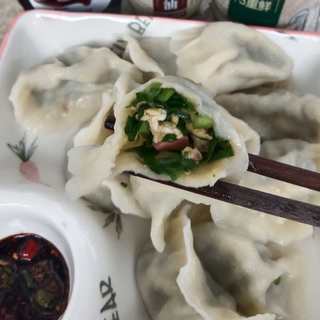 韭菜馅素饺子
