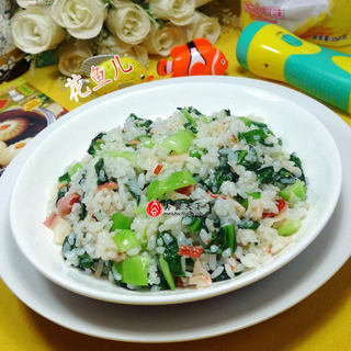 蟹柳青菜炒饭