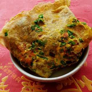 小葱煎饼馃子