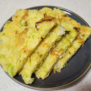 包菜丝鸡蛋煎饼