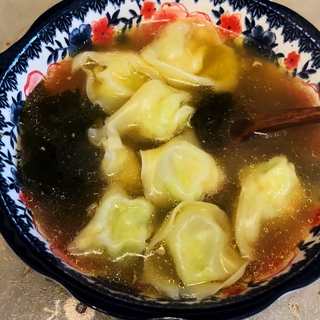 虾滑鸡汤云吞
