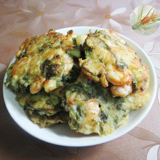 咸菜巴沙鱼柳虾仁煎饼