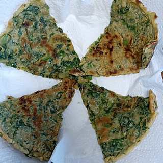 油麦菜鸡蛋饼