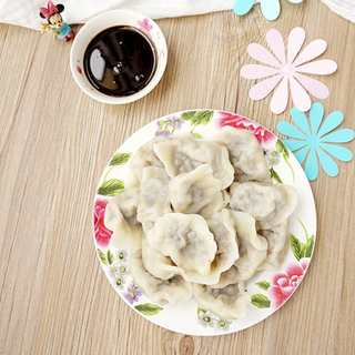 葱香腊肉蘑菇水饺