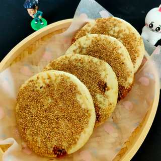 杂粮红糖芝麻烧饼
