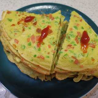 苦瓜鸡蛋饼