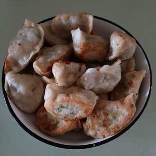 素馅豆芽煎饺