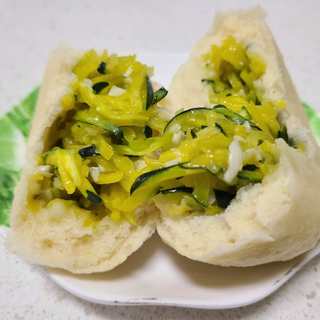 蒜蓉南瓜馅包子
