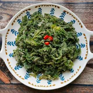 荞麦面蒸荠菜