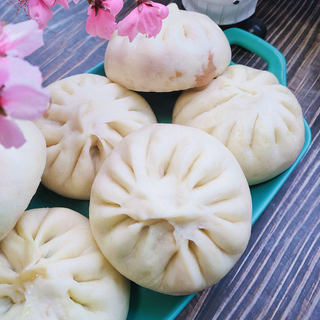 韭菜香干蒸包