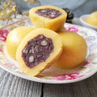 红豆馅粘豆包