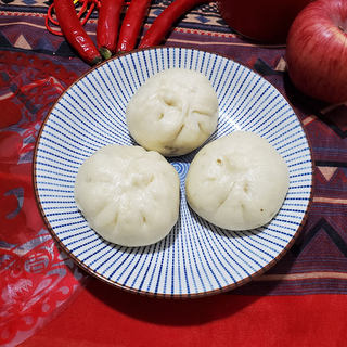牛肉胡萝卜馅包子