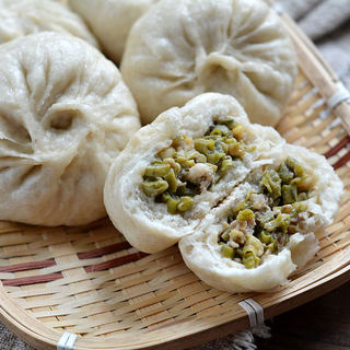 猪肉豇豆杂粮包子