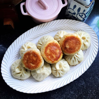白菜牛肉煎包