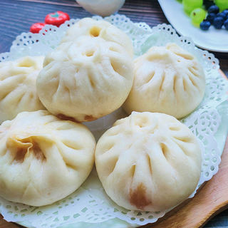 香葱肉蒸包
