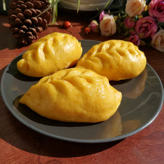 南瓜面青萝卜丝肉包