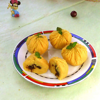 豆沙枣泥红薯茶巾绞