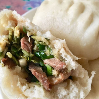 槐花肉包