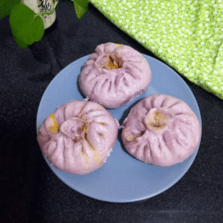 紫甘蓝胡萝卜肉包
