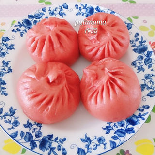 粉红豆沙包