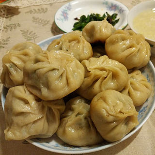 韭菜肉水煎包