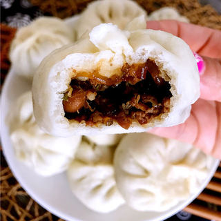 茄子酱肉大包