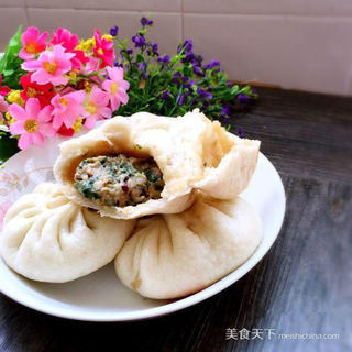 马兰头香菇肉包