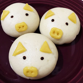 小猪豆沙包