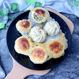 肉末豆角煎包