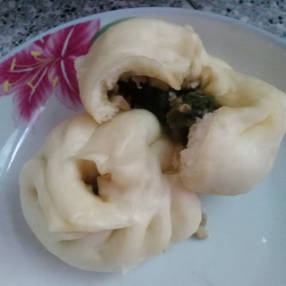 素馅包子——生菜菌菇包子