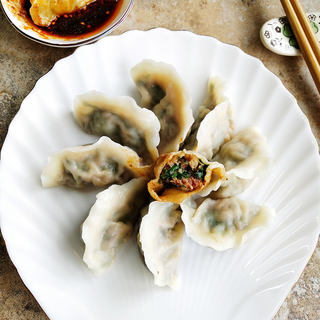 鲜虾韭菜饺子