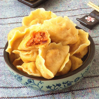 南瓜胡萝卜猪肉水饺