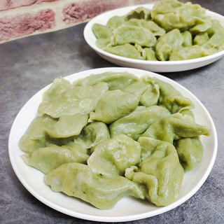 韭菜肉末菠菜饺子
