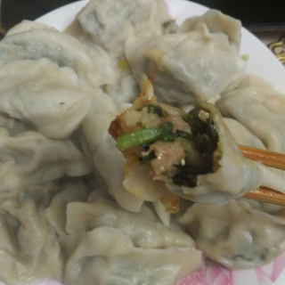 蒲公英素三鲜饺子