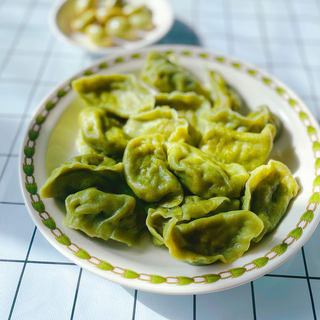 娃娃菜猪肉虾仁馅饺子