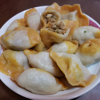 南瓜双色饺子🥟