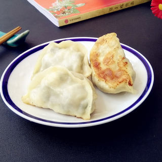 粉条韭菜馅煎饺