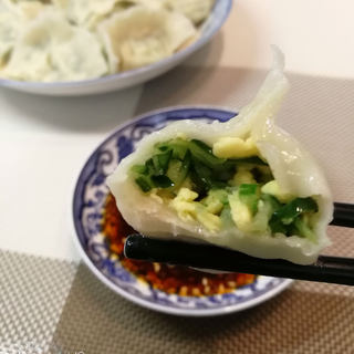 黄瓜鸡蛋素水饺