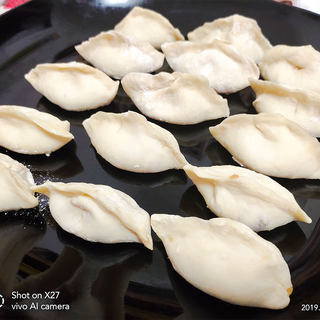 芋头白菜肉末饺子