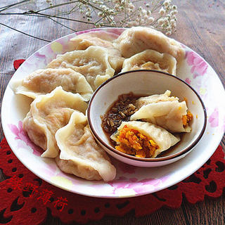 窝瓜胡萝卜猪肉水饺