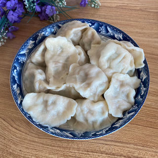 白萝卜油渣猪肉饺