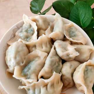 菠菜虾皮鸡蛋水饺