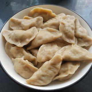全麦槐花黄瓜肉饺