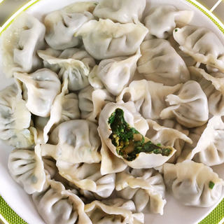 韭菜鸡蛋肉末饺子