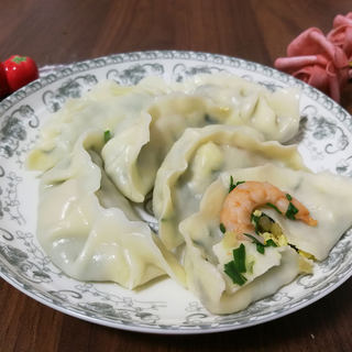 虾仁韭菜鸡蛋饺