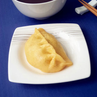 韭菜鸡蛋馅混合面蒸饺