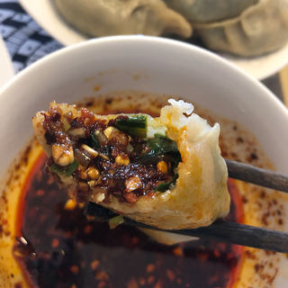 韭菜豆腐烫面蒸饺